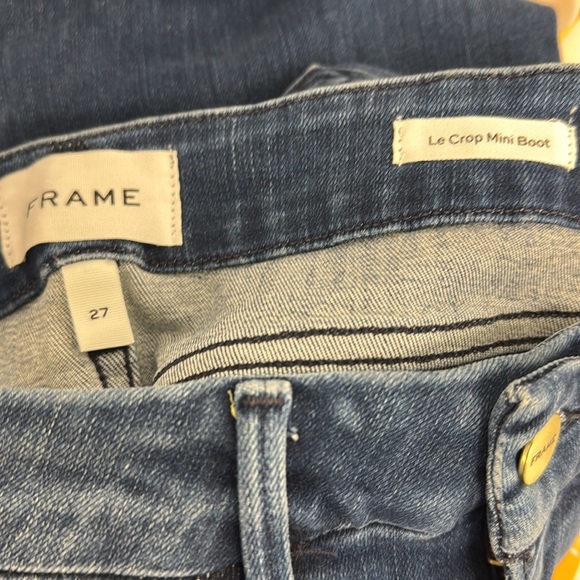 Frame Denim Blue Le Crop Mini Boot Jeans NWT - Picture 5 of 6